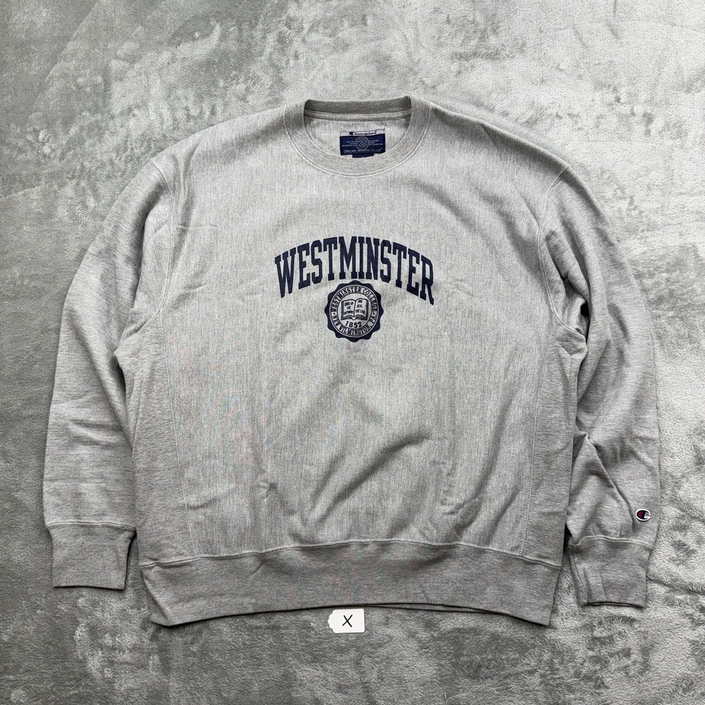 Vintage Champion Original Reverse Weave Sweatshirt Gray Westminster Crewneck XL